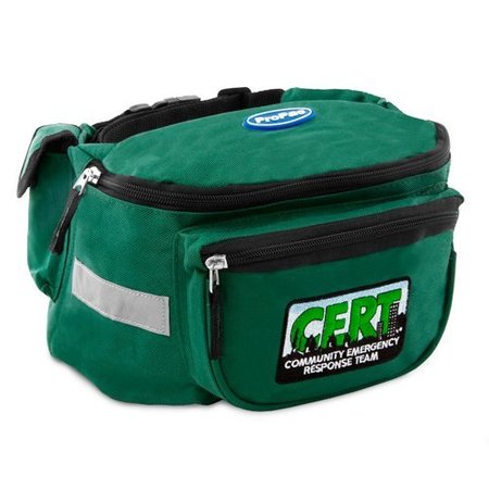 Propac FANNY PACK, GREEN WITH CERT EMBROIDERY D2005-CERT